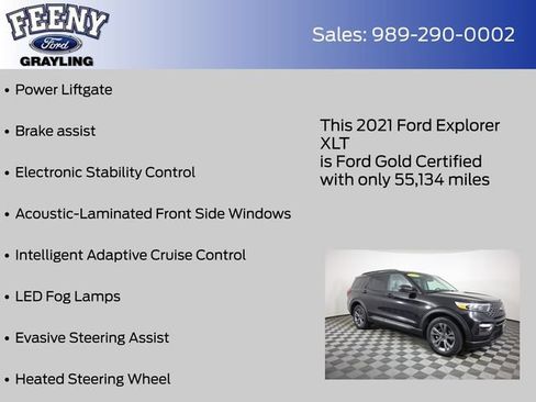 Used 2021 Ford Explorer XLT w/ Equipment Group 202A AWD/4WD image 20