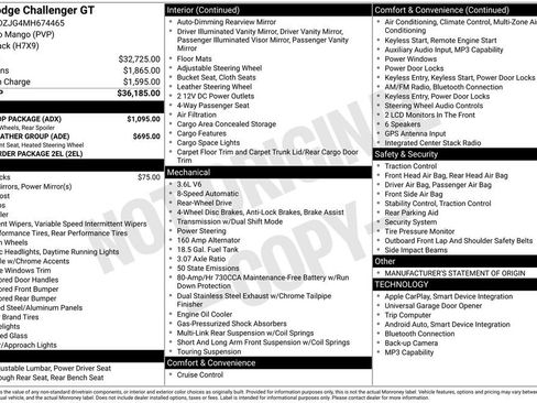 Used 2021 Dodge Challenger GT w/ Blacktop Package RWD image 29