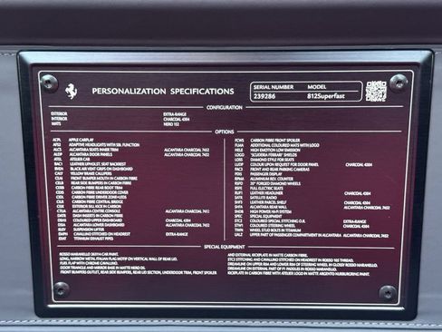 Certified 2019 Ferrari 812 Superfast RWD image 26