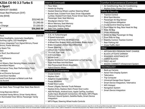 Used 2026 MAZDA CX-90 3.3 Turbo S w/ Premium Package image 25