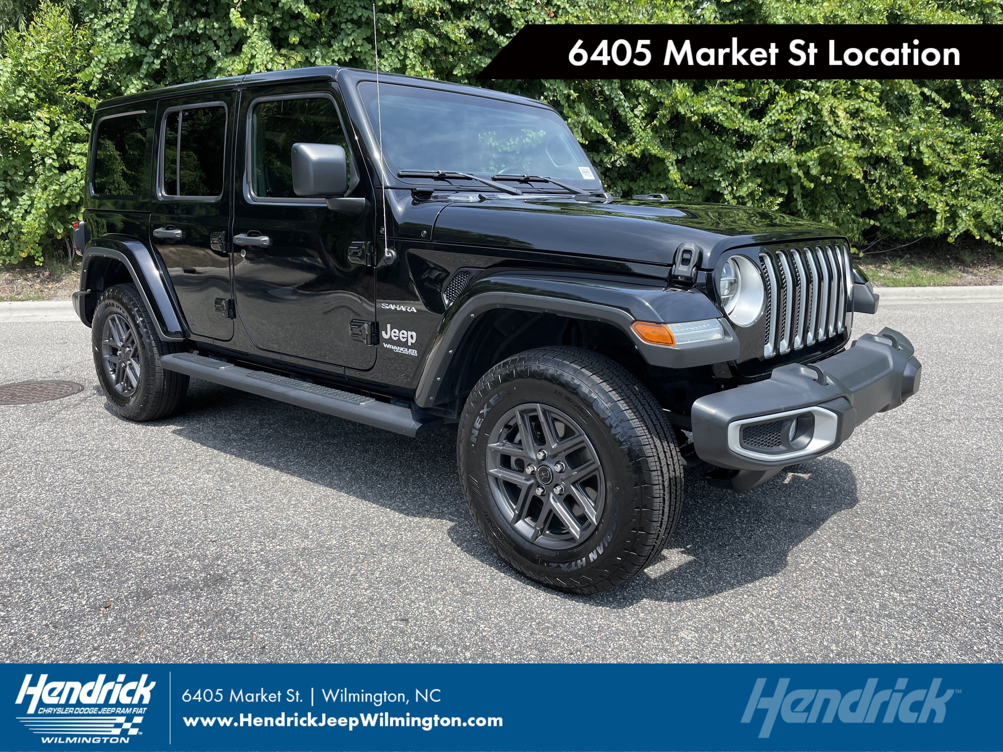 Used 2022 Jeep Wrangler Unlimited Sahara w/ LED Lighting Group AWD/4WD image 1