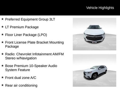 Used 2019 Chevrolet Traverse LT w/ LT Premium Package AWD/4WD image 13