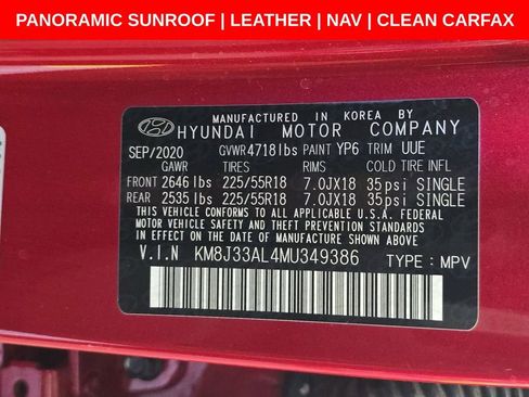 Used 2021 Hyundai Tucson Ultimate FWD image 11