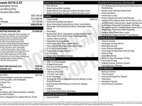 Used 2023 Genesis GV70 2.5T w/ Sport Prestige Package image 10