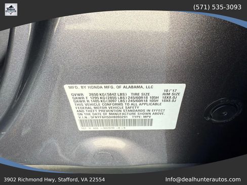 Used 2017 Honda Pilot EX-L image 39