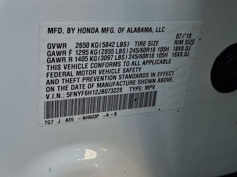 Used 2018 Honda Pilot LX image 26