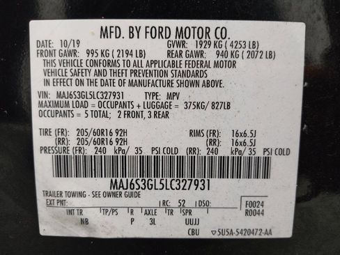 Used 2020 Ford EcoSport SE image 33