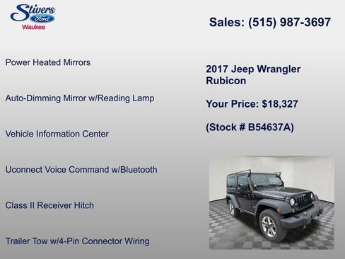 Used 2017 Jeep Wrangler Rubicon w/ Power Convenience Group AWD/4WD image 26