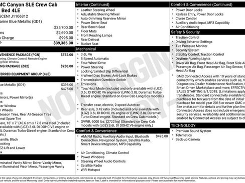 Used 2018 GMC Canyon SLE w/ SLE Convenience Package image 13