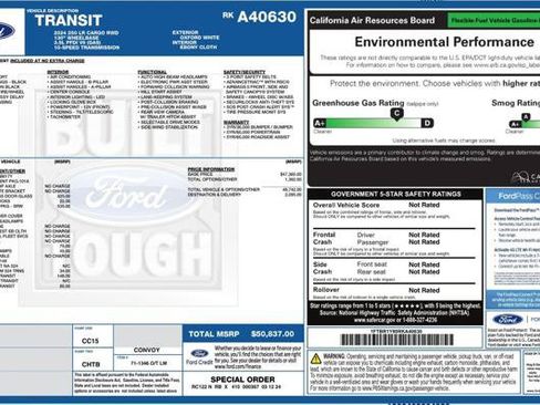 Used 2024 Ford Transit 250 Low Roof w/ Exterior Upgrade Package RWD image 4