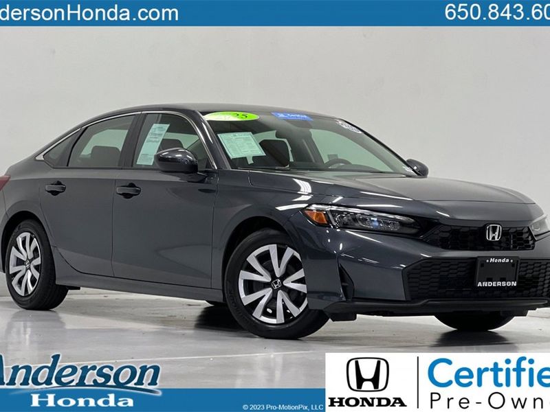 Certified 2025 Honda Civic LX image 1