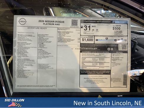 New 2026 Nissan Rogue Platinum w/ Platinum Premium Package image 13