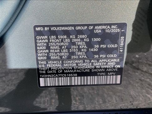 New 2026 Volkswagen Atlas SE image 17