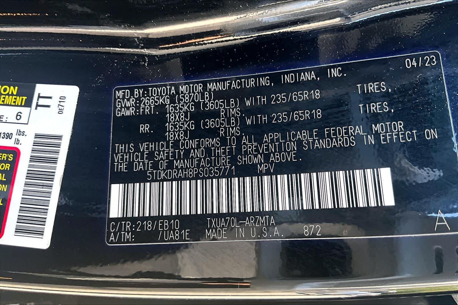 Used 2023 Toyota Highlander XLE FWD image 37