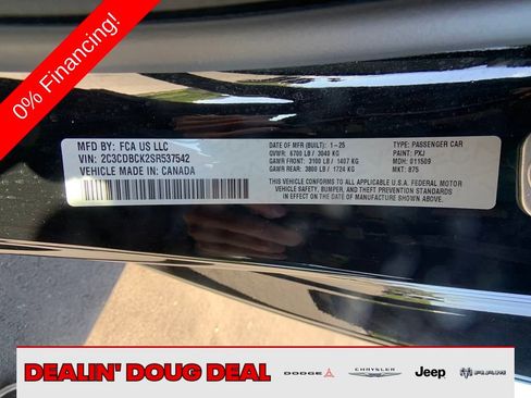 New 2025 Dodge Charger R/T w/ Quick Order Package 25M R/T image 28