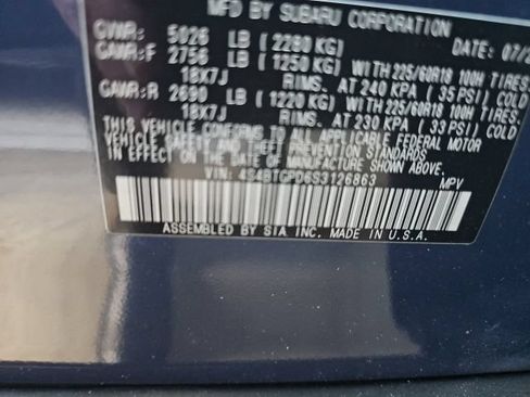 Used 2025 Subaru Outback Touring XT AWD/4WD image 19