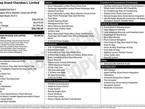 New 2026 Jeep Grand Cherokee L Limited AWD/4WD image 9