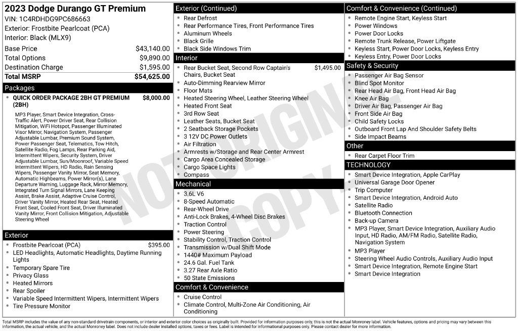 Used 2023 Dodge Durango GT RWD image 31