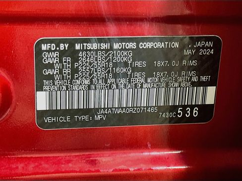 Used 2024 Mitsubishi Eclipse Cross SE AWD/4WD image 12