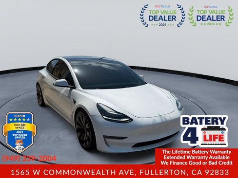 Used 2020 Tesla Model 3 Long Range AWD/4WD image 1