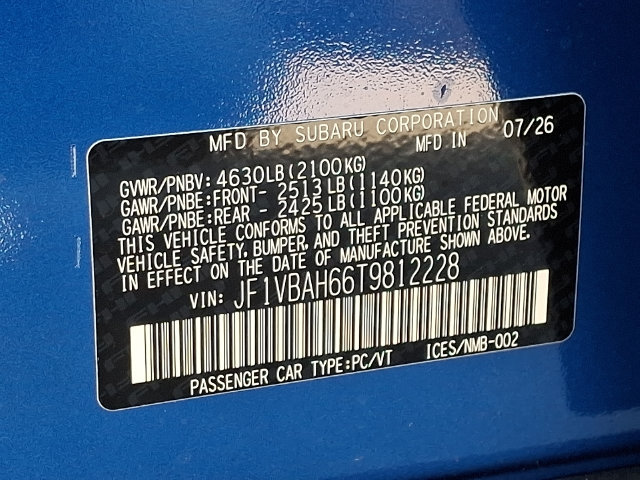 New 2026 Subaru WRX Premium AWD/4WD image 16
