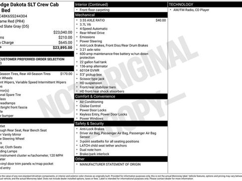 Used 2005 Dodge Dakota SLT RWD image 12