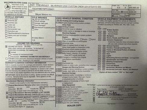 Used 2023 Chevrolet Silverado 2500 Custom w/ Custom Value Package image 25