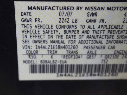 Used 2008 Nissan Altima 2.5 S w/ Emergency Aid Pkg image 9