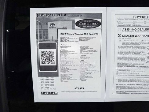 Certified 2022 Toyota Tacoma TRD Sport image 13