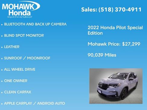 Used 2022 Honda Pilot Special Edition image 7