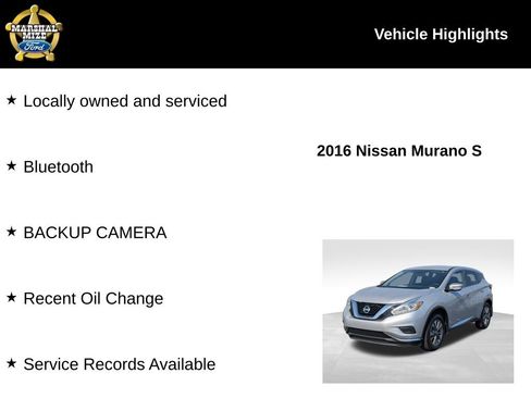 Used 2016 Nissan Murano S image 2