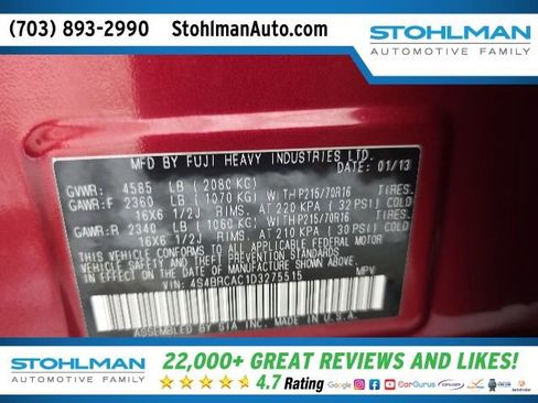 Used 2013 Subaru Outback 2.5i AWD/4WD image 37