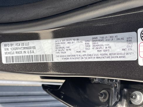 Used 2021 RAM 1500 Limited AWD/4WD image 34