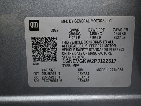 Used 2023 Chevrolet Traverse LT w/ LPO, Floor Liner Package image 48