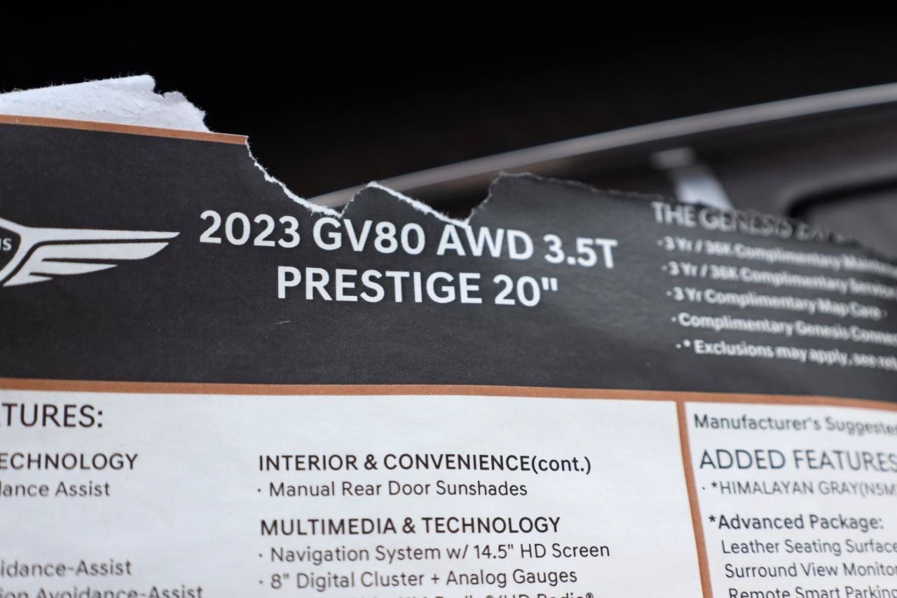 Used 2023 Genesis GV80 3.5T AWD/4WD image 45
