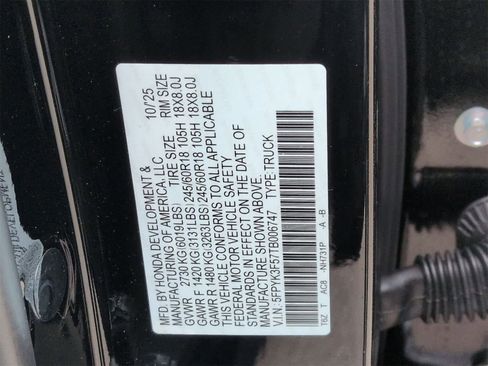 New 2026 Honda Ridgeline RTL image 39