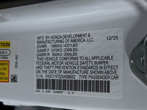 New 2025 Honda Accord LX image 35