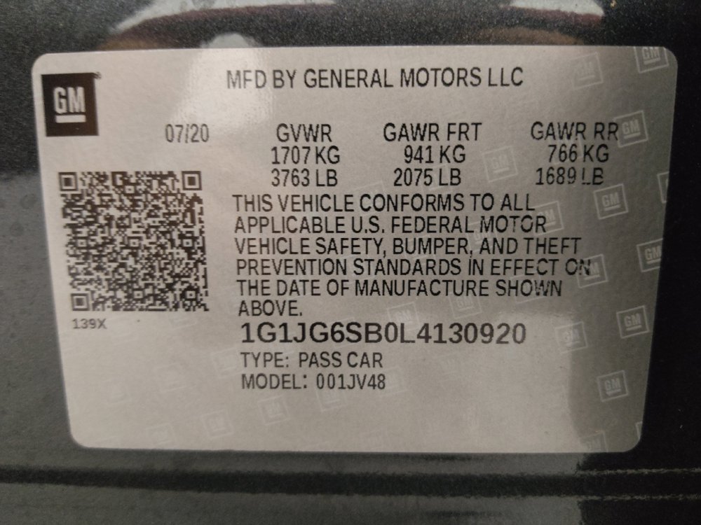 Used 2020 Chevrolet Sonic LT FWD image 33