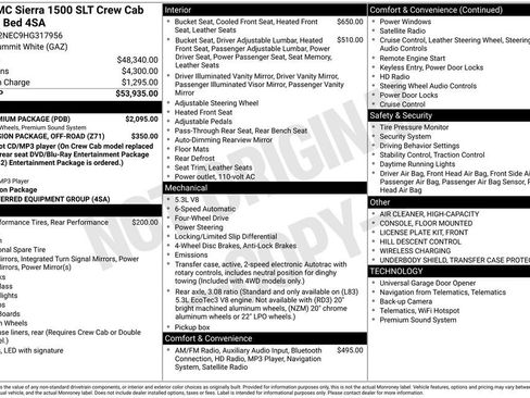 Used 2017 GMC Sierra 1500 SLT w/ SLT Premium Package image 3