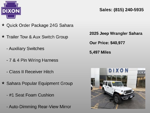 Used 2025 Jeep Wrangler Unlimited Sahara AWD/4WD image 4