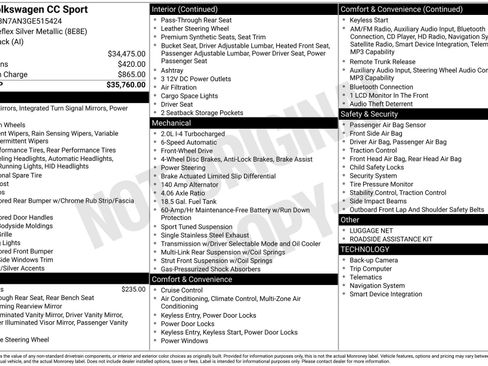 Used 2016 Volkswagen CC Sport image 22