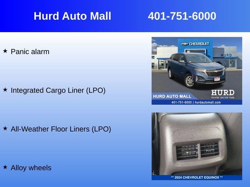 Certified 2024 Chevrolet Equinox LT w/ LPO, Floor Liner Package AWD/4WD image 12