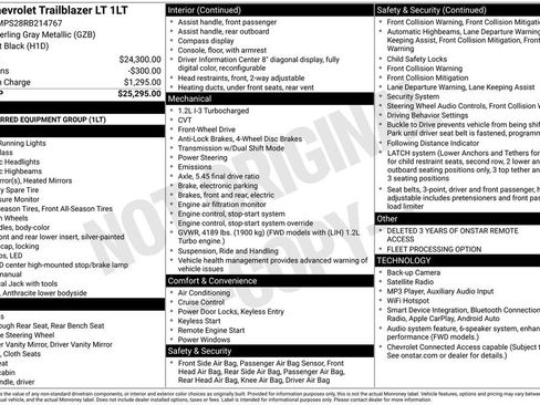 Used 2024 Chevrolet TrailBlazer LT FWD image 40