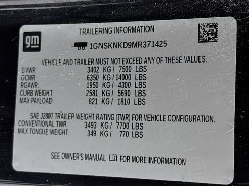 Used 2021 Chevrolet Tahoe LT image 33