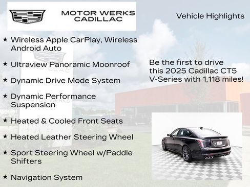 Used 2025 Cadillac CT5 V RWD image 14