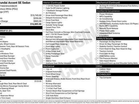Used 2017 Hyundai Accent SE FWD image 5