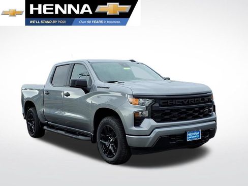 New 2026 Chevrolet Silverado 1500 Custom w/ Turbomax Blackout Package RWD image 1