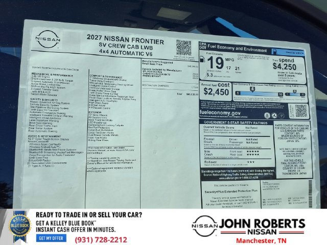 New 2027 Nissan Frontier SV AWD/4WD image 21