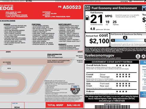 Certified 2023 Ford Edge ST AWD/4WD image 4