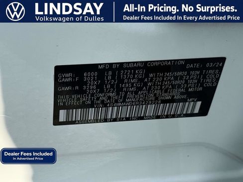 Used 2024 Subaru Ascent Touring AWD/4WD image 27